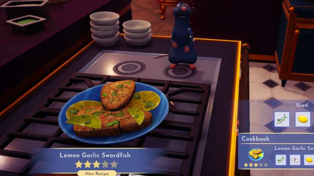 How to cook Lemon Garlic Swordfish in Disney Dreamlight Valley Pro