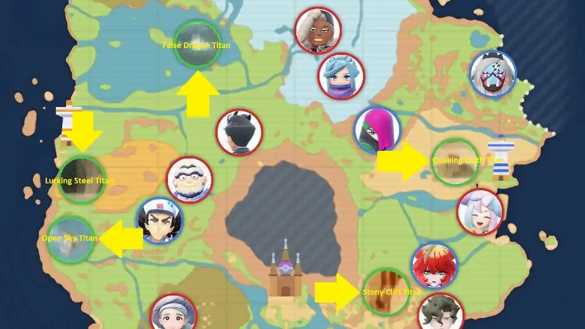 Где находится покемон. Pokémon Scarlet и Violet Map. Покемоны Титаны. Игра по покемонам в Синно. Покемоны региона палдеа.