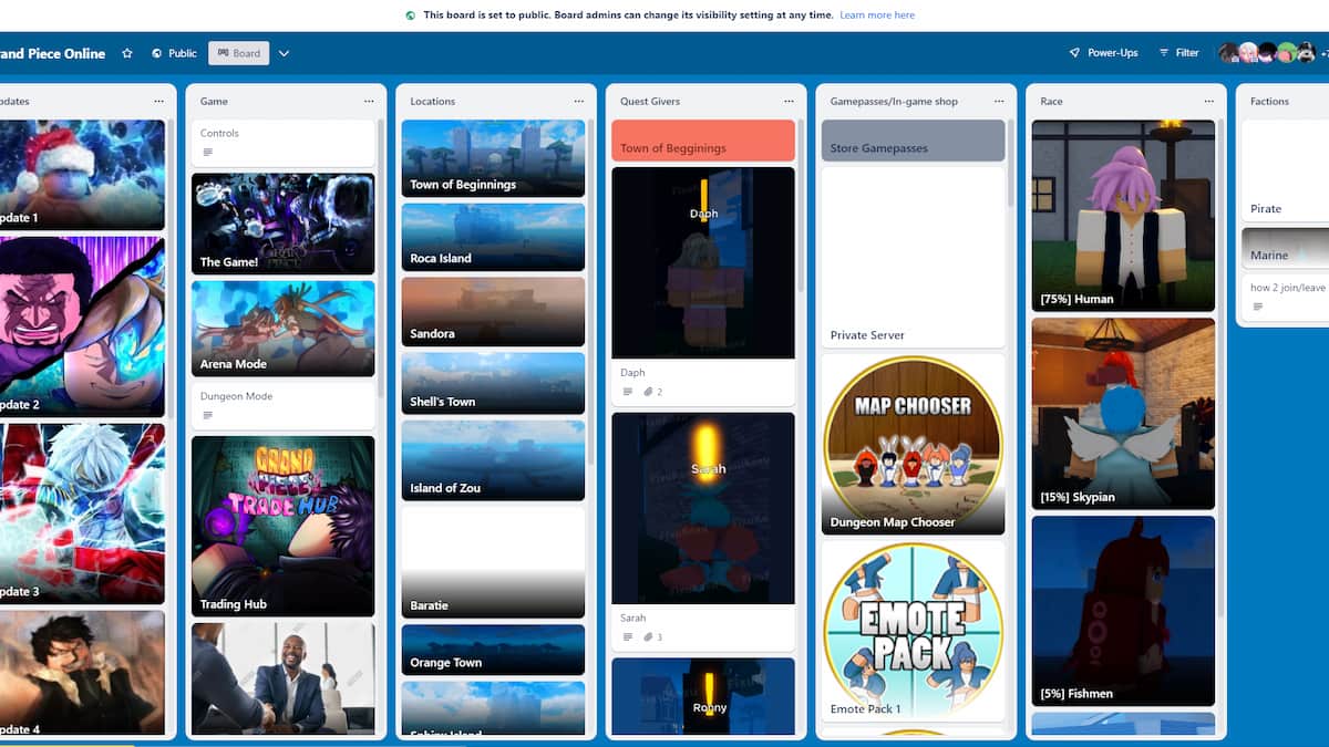 Grand piece online gpo discord trello and twitter links pro game