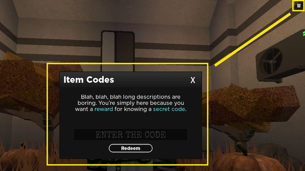 Kaiju Paradise code redemption screen