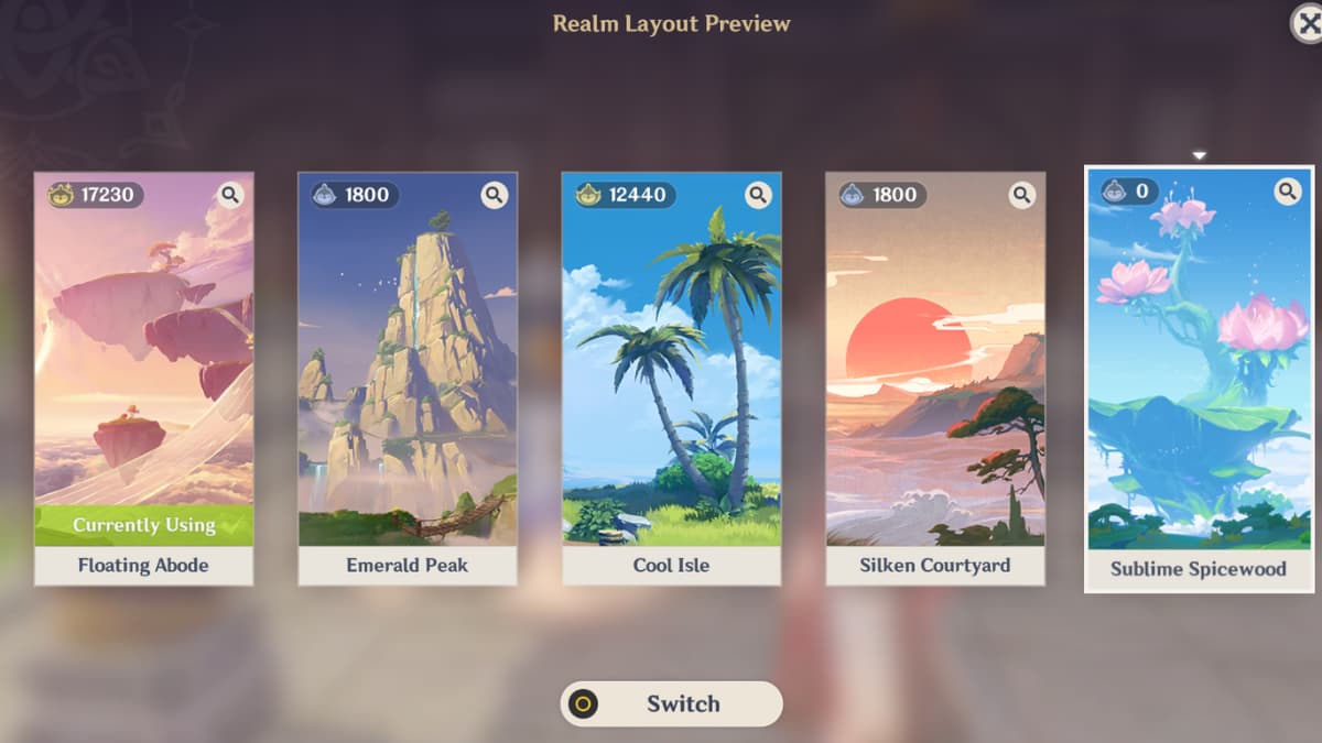 How to unlock the Sumeruthemed Realm Layout in the Serenitea Pot in