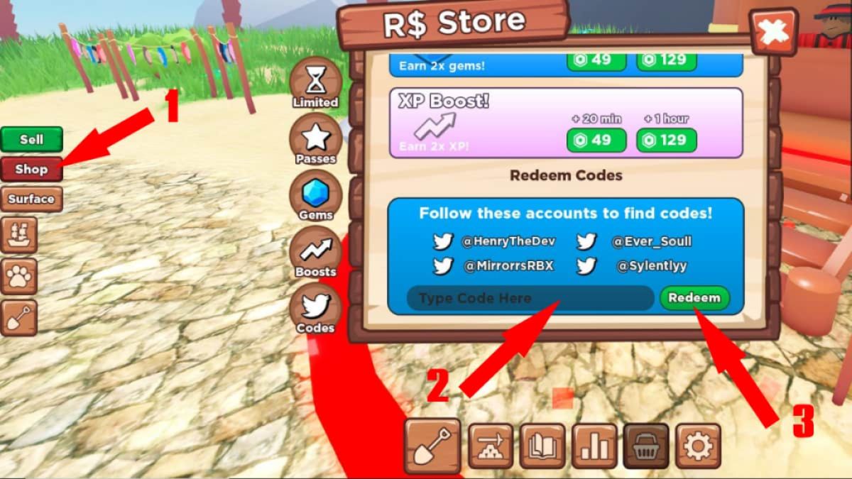 Treasure Hunt Simulator codes (November 2023) - free rubies and coins