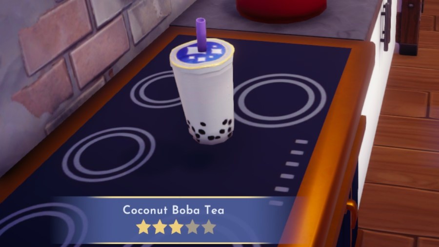 How to make Coconut Boba Tea in Dreamlight Valley