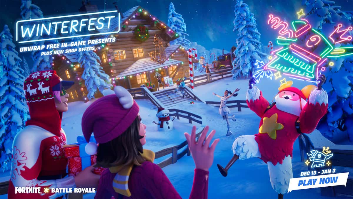 Fortnite Winterfest event christmass update information