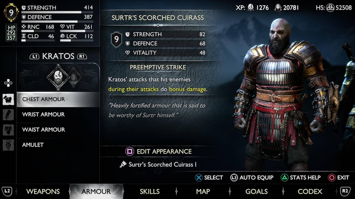 best armor set god of war ragnarok