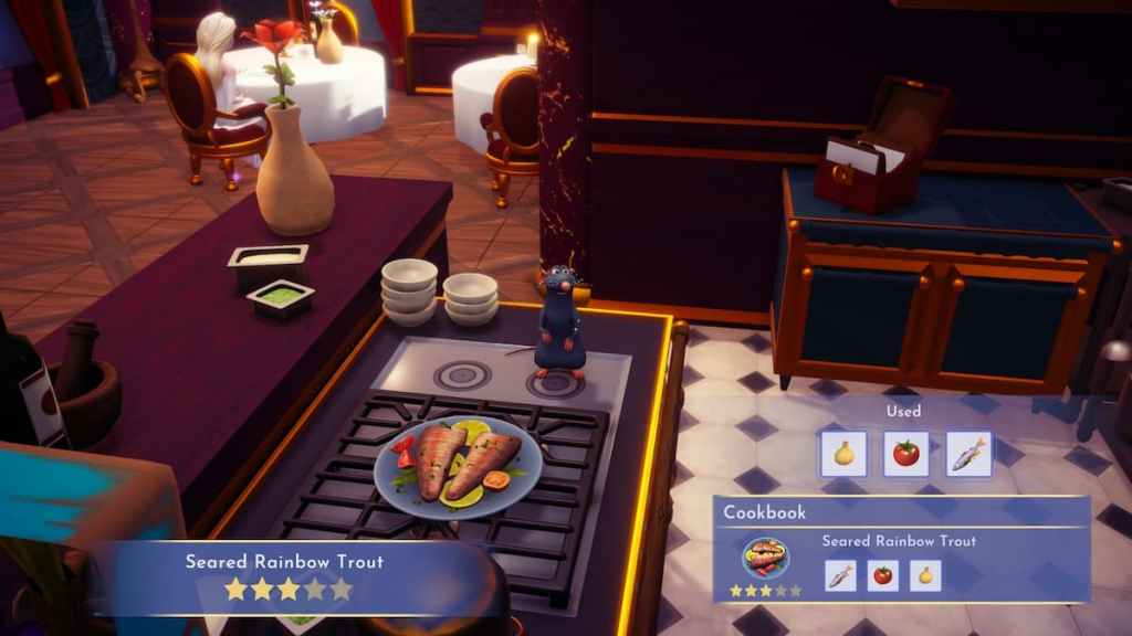 How to make Seared Rainbow Trout in Disney Dreamlight Valley Pro Game
