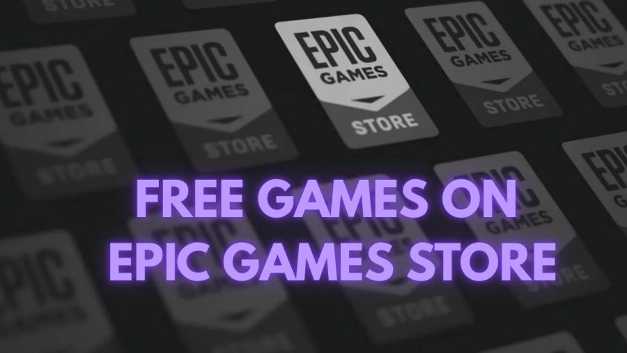 Epic Games Store logo with text that says Free Games on Epic Games Store