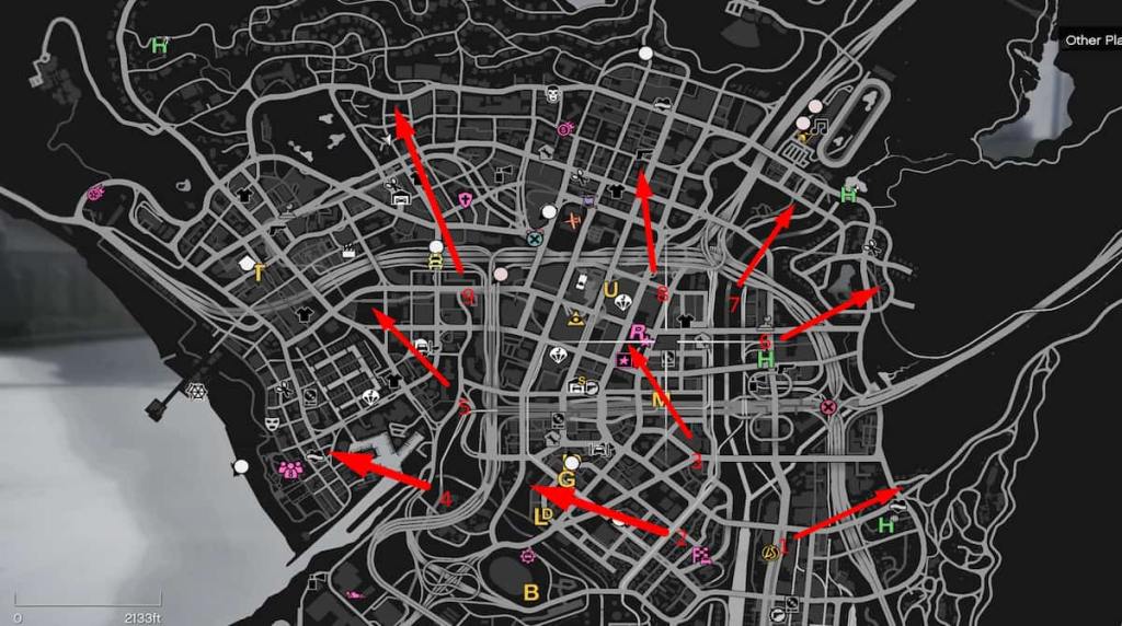 GTA 5 Online All Snowman Locations