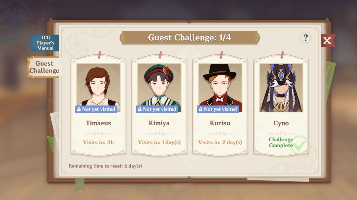 How to increase Player Level in Genshin Impact Genius Invokation TCG