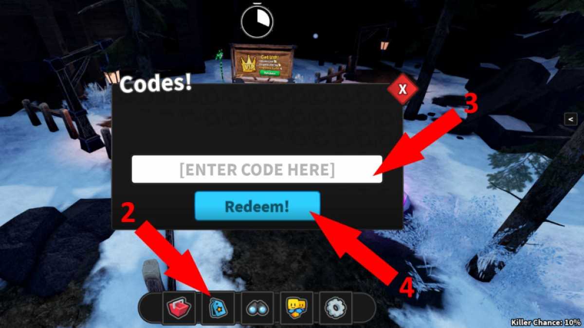 Survive the Slasher Codes - Roblox - December 2023