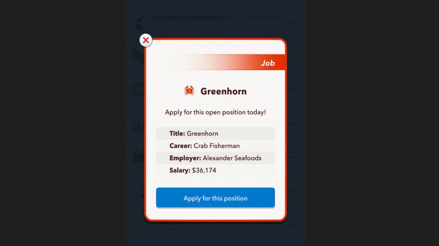 How to a Crab Fisherman in BitLife