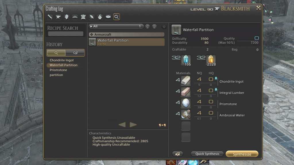 How to get the Waterfall Partition in Final Fantasy XIV Pro Game Guides