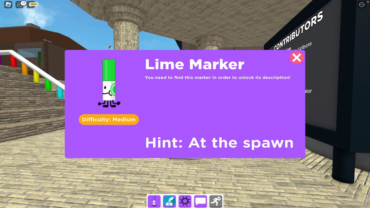 How to get the Lime Marker in Find the Markers Roblox Pro Game Guides