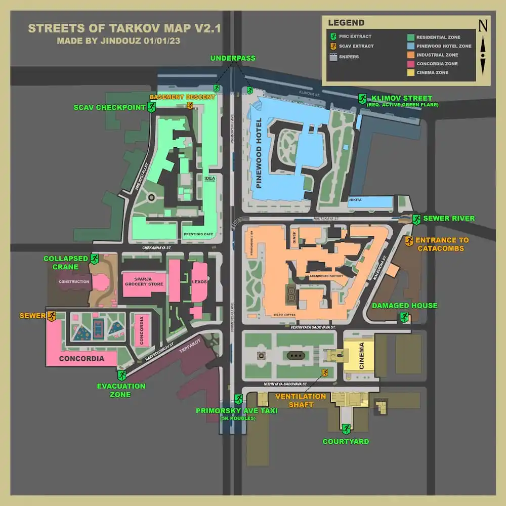 Game News Weekend   StreetsOfTarkov2DMapByJindouz 