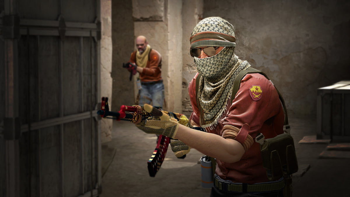 Terrorist holding an AK-47 in CS:GO