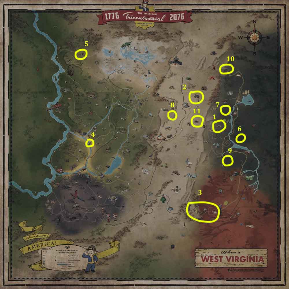 Fallout 76 Bugs Locations Professional Game Guides usa news