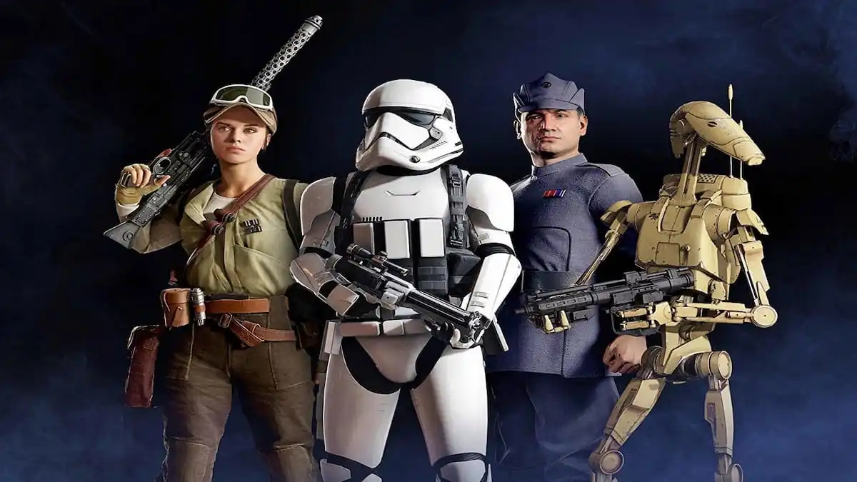 Various characters from star wars battlefront 2