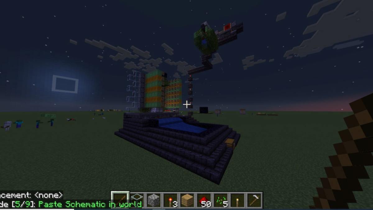 Minecraft Wood Farm build 1.19