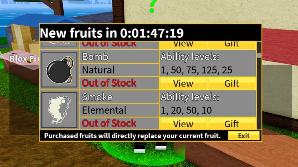 ALL BLOX FRUIT ON STOCK CHANCES IN DEALER (Blox Fruits) 
