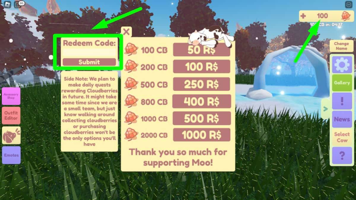 Moo Codes For (December 2023) - Roblox