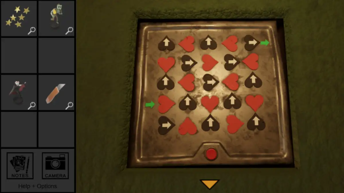 Trace Escape room walkthrough hearts puzzle 