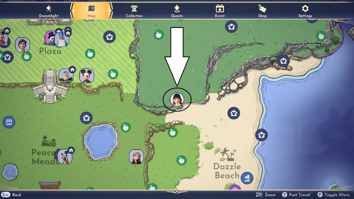 How to take a picture of the Pillar of Courage during A Story to Tell