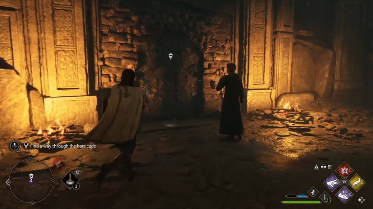 How to find a way through the barricade in Hogwarts Legacy (In the Shadow of Time quest) Pro