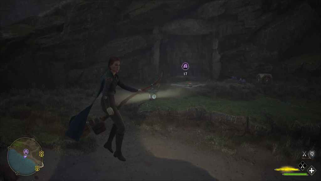 How to enter treasure vaults with the leaf/feather symbol in Hogwarts