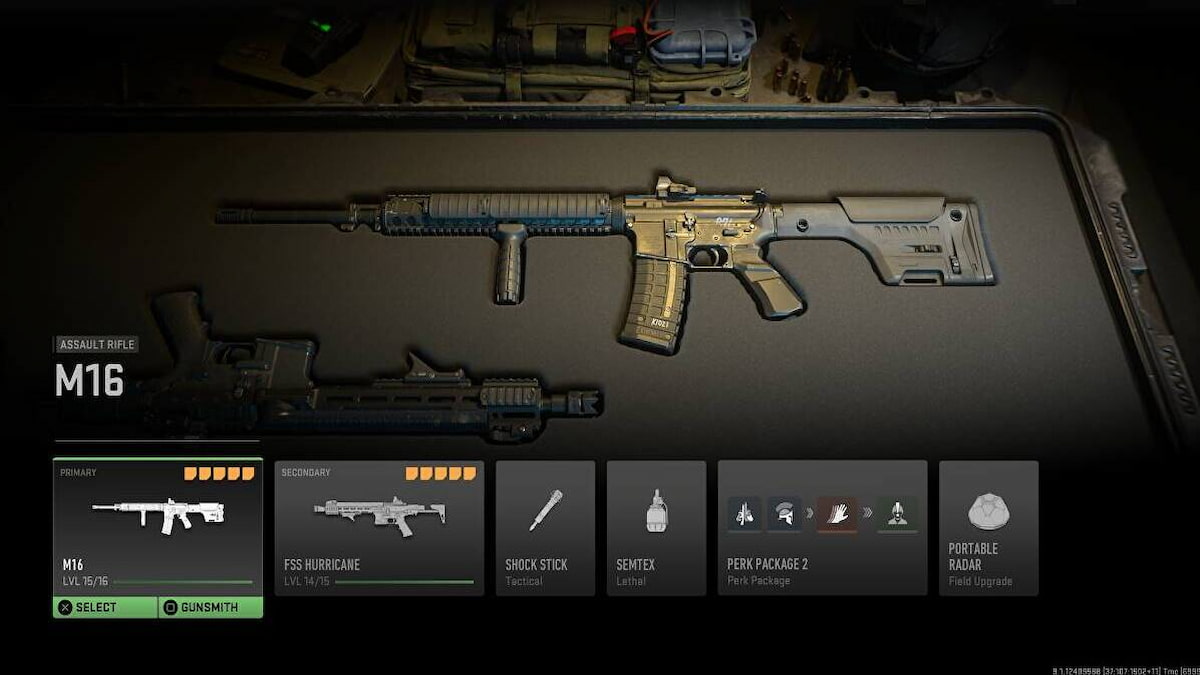 M16 assault rifle in Modern Warfare 3