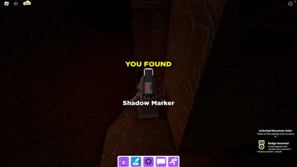 How to get the shadow marker in Find the Markers Roblox Paper Writer