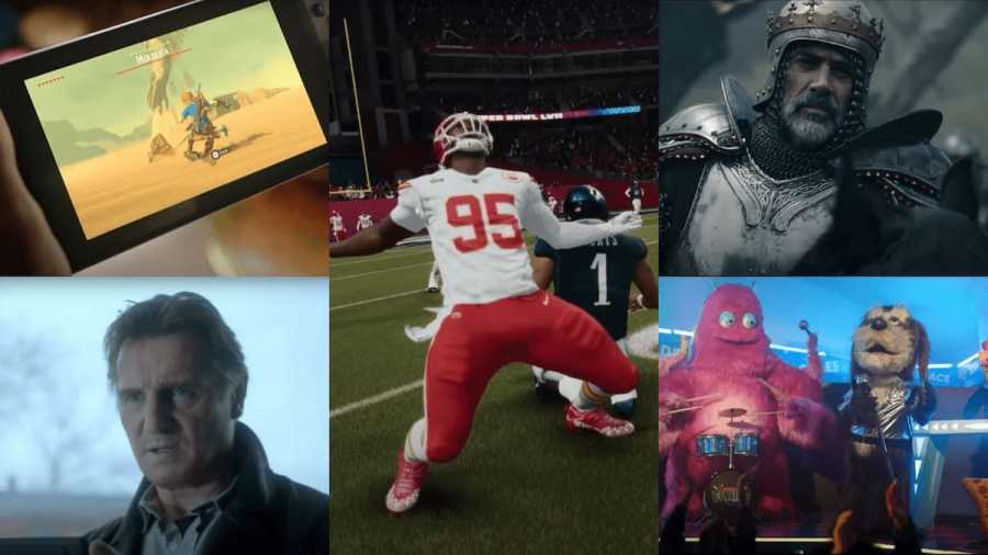Best Super Bowl ads video games