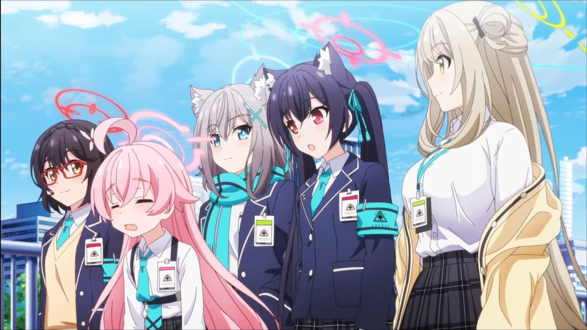 Different characters in Blue Archive
