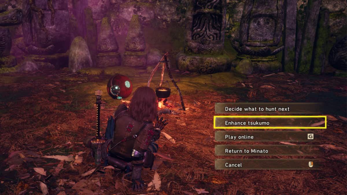 campfire menu with the