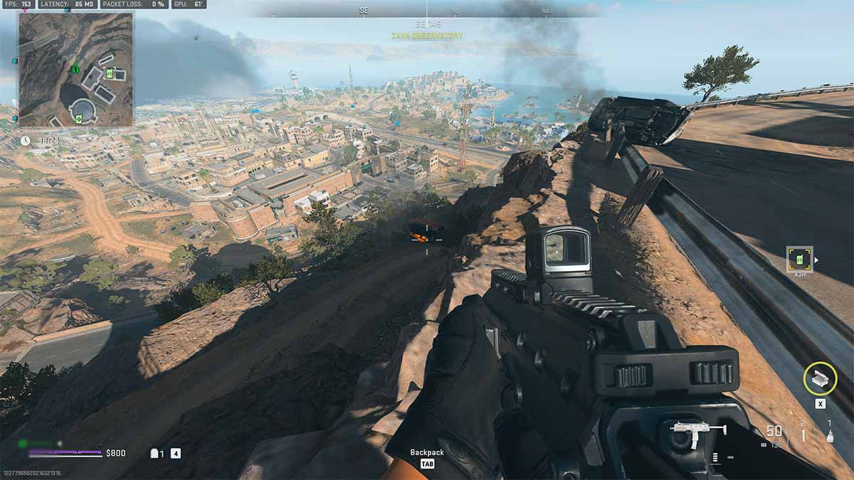 Car Crash Site near Observatory & Waterways Dead Drop Locations (DMZ