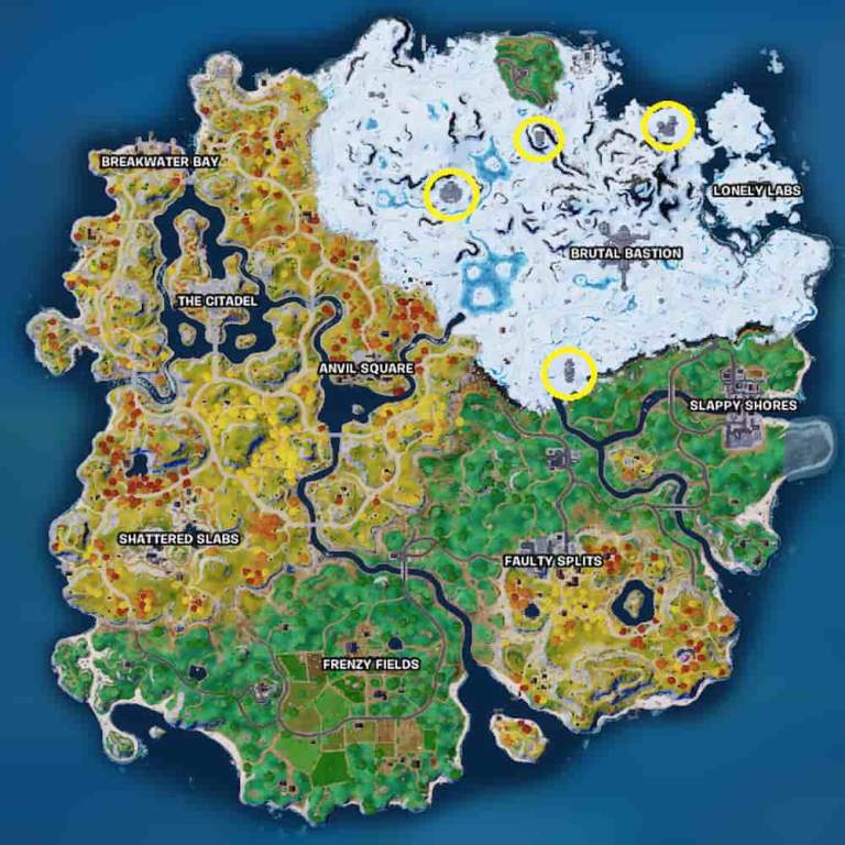 All Bastion outpost locations in Fortnite Cipher quest Pro Game Guides