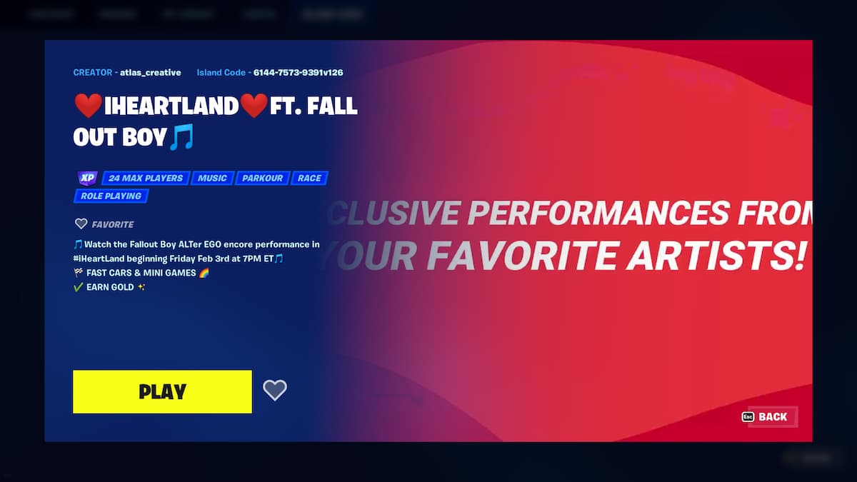 How to watch Fortnite Fall Out Boy concert Start time, Map Code, and