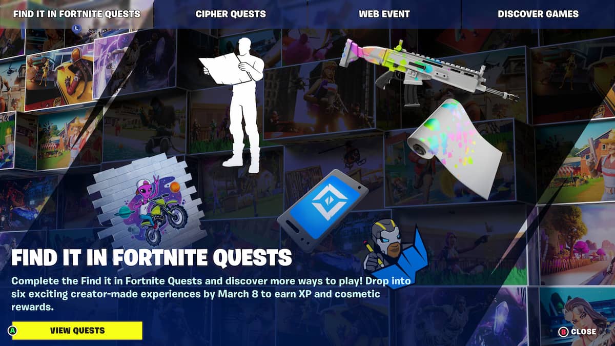 All Find It in Fortnite Quests & Rewards Pro Game Guides