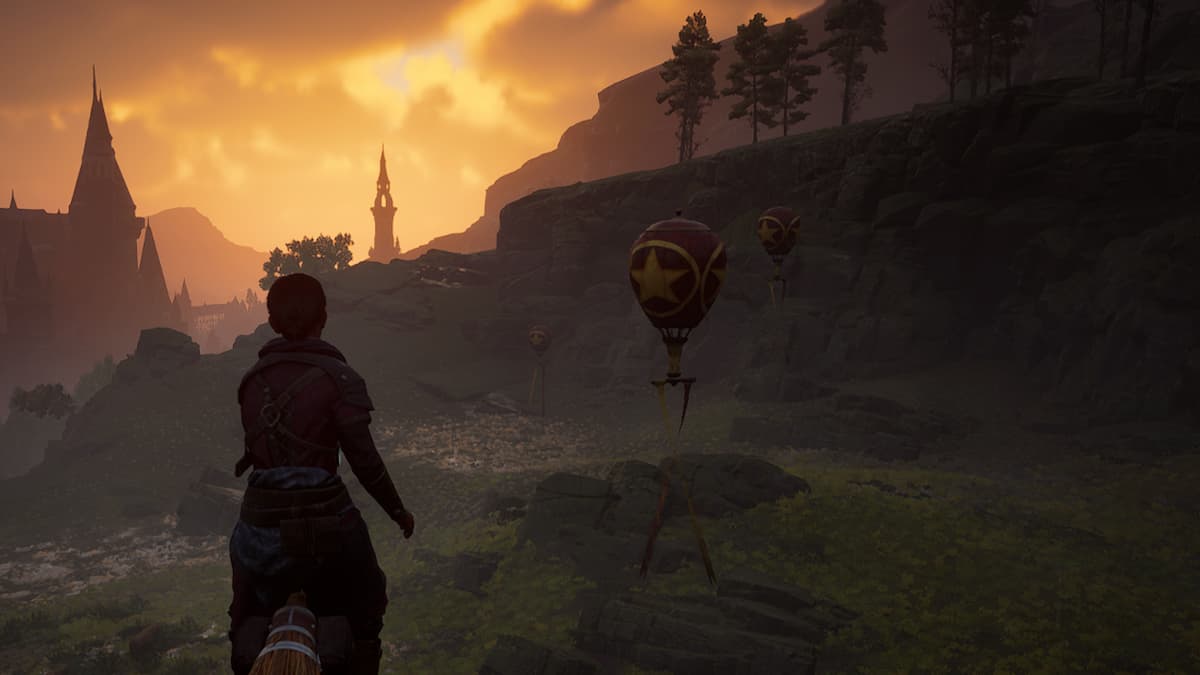 How to pop the balloons in Hogwarts Legacy
