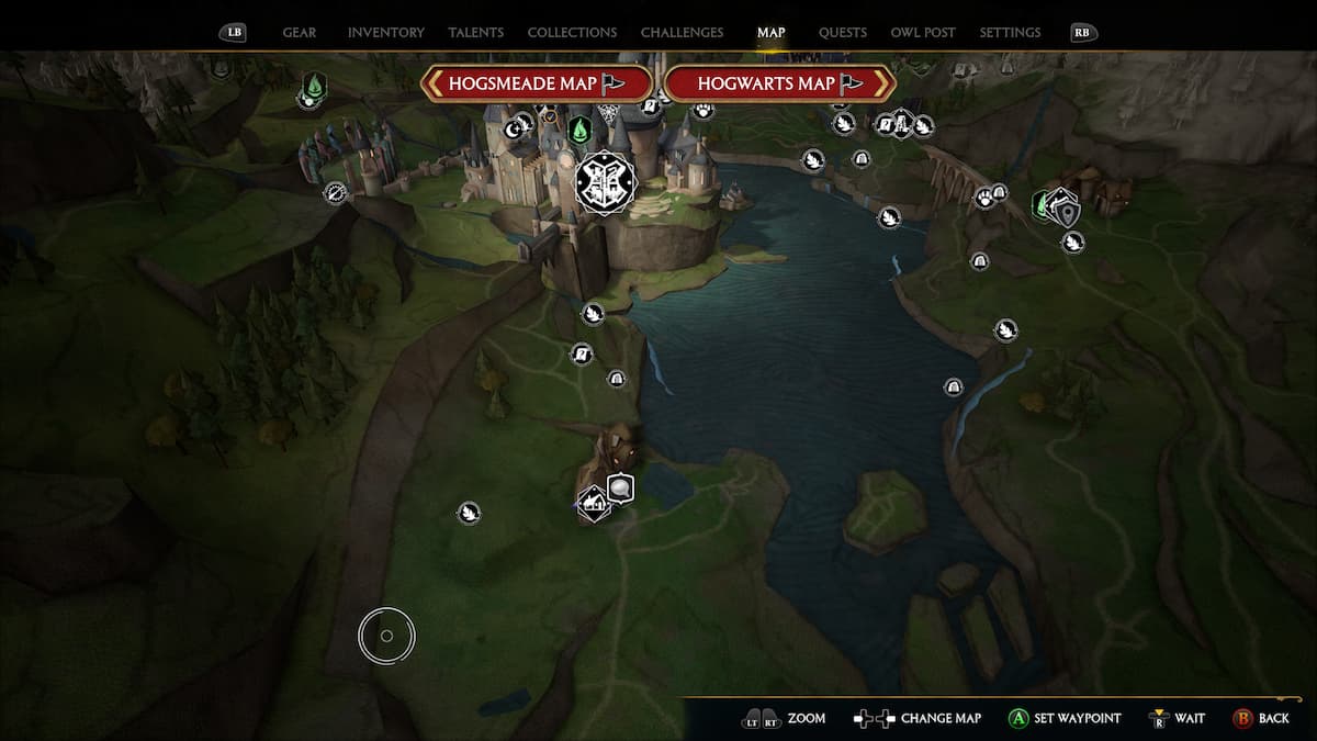 All World Map Demiguise Locations In Hogwarts Legacy Pro Game Guides   Hogwarts Legacy Lower Hogsmeade Demiguise Moon Map Location 