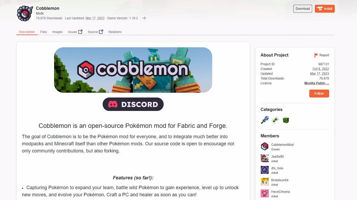 How To Download And Install Cobblemon Mod For Minecraft Pro Game Guides 