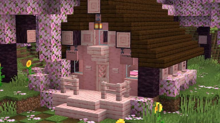 12 Best Cherry Blossom Tree wood builds for Minecraft 1.20 - Pro Game ...