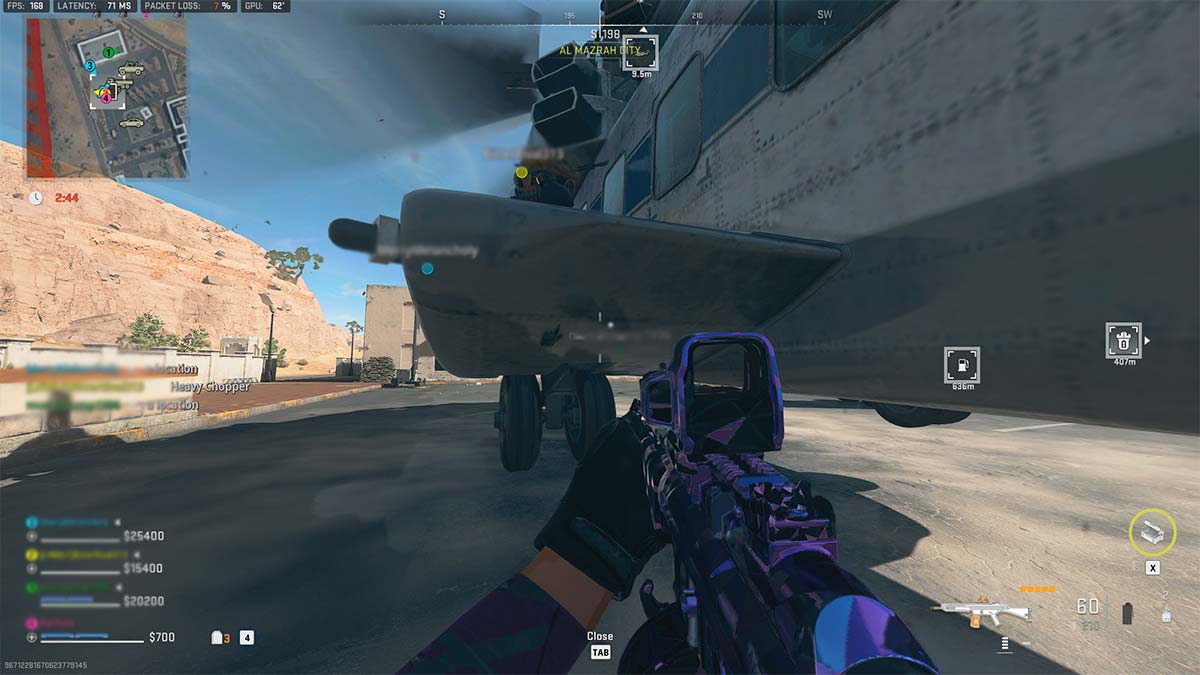 Exfil Tracking DMZ Mission Guide Plant tracker on exfil choppers