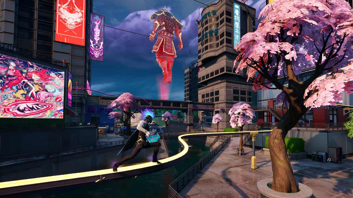 How to restore health or shields while on a grind rail in Fortnite