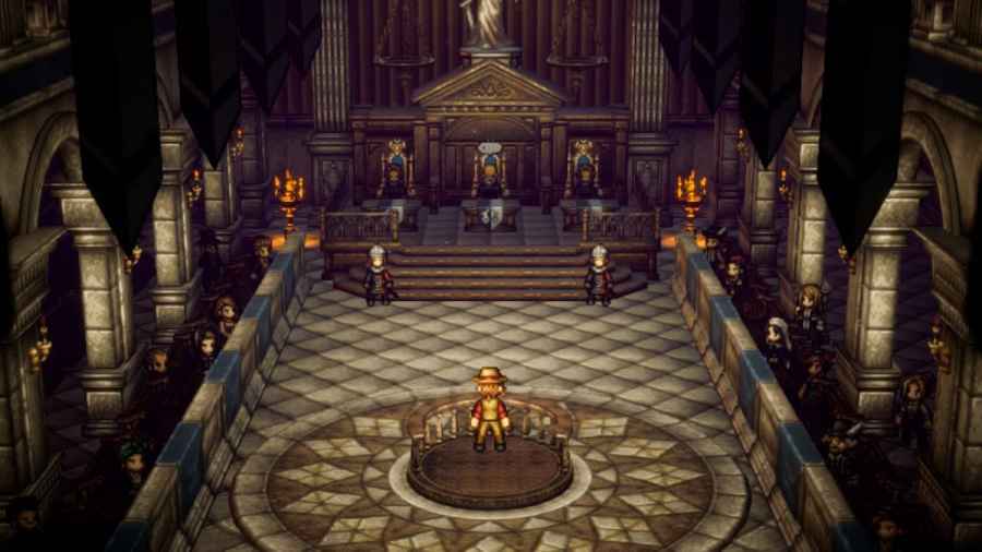 How to complete Sword Hunter in the Decaying Temple in Octopath