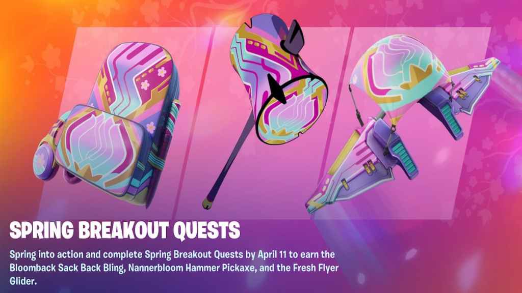 All Fortnite Spring Breakout quests and rewards Thehiu