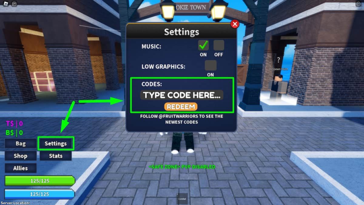 Roblox - Fruit Warriors - Lista de códigos e como resgatá-los