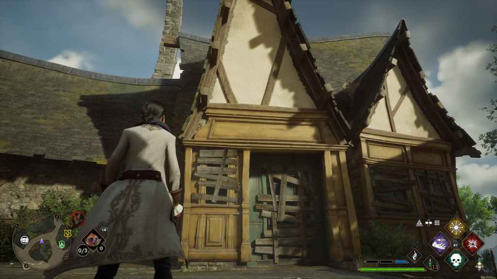 Hogwarts Legacy What is the boarded door in Hogsmeade used for? Pro