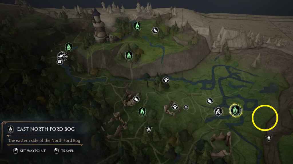 Cod Fort Bog Map All Balloon Locations in North Ford Bog in Hogwarts Legacy - Pro Game ...
