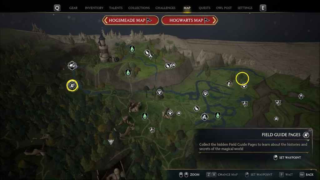All North Ford Bog Field Guide Page Locations in Hogwarts Legacy Pro