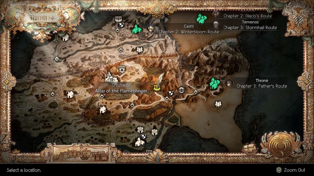 All Altar Locations in Octopath Traveler 2 How to learn all EX Skills